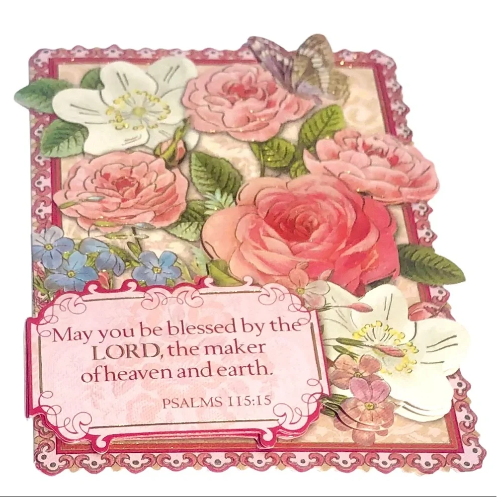 Pooch & Sweetheart Christian Embellished 3D Scripture Note Cards, 8 ct (96349)